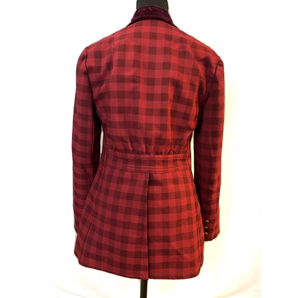 CASA DI COLE BURGUNDY VINTAGE BLAZER - Picture 4 of 4